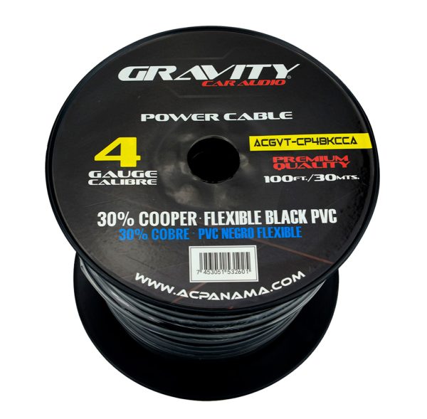 CP4BK/RD CCA - Rollo de cable 30mts calibre 4