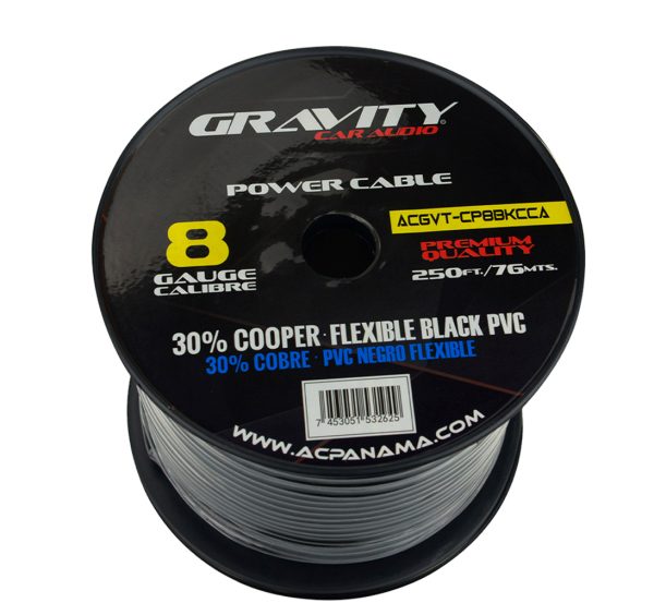 CP8BK/RD CCA - Rollo de cable 76 mts calibre 8